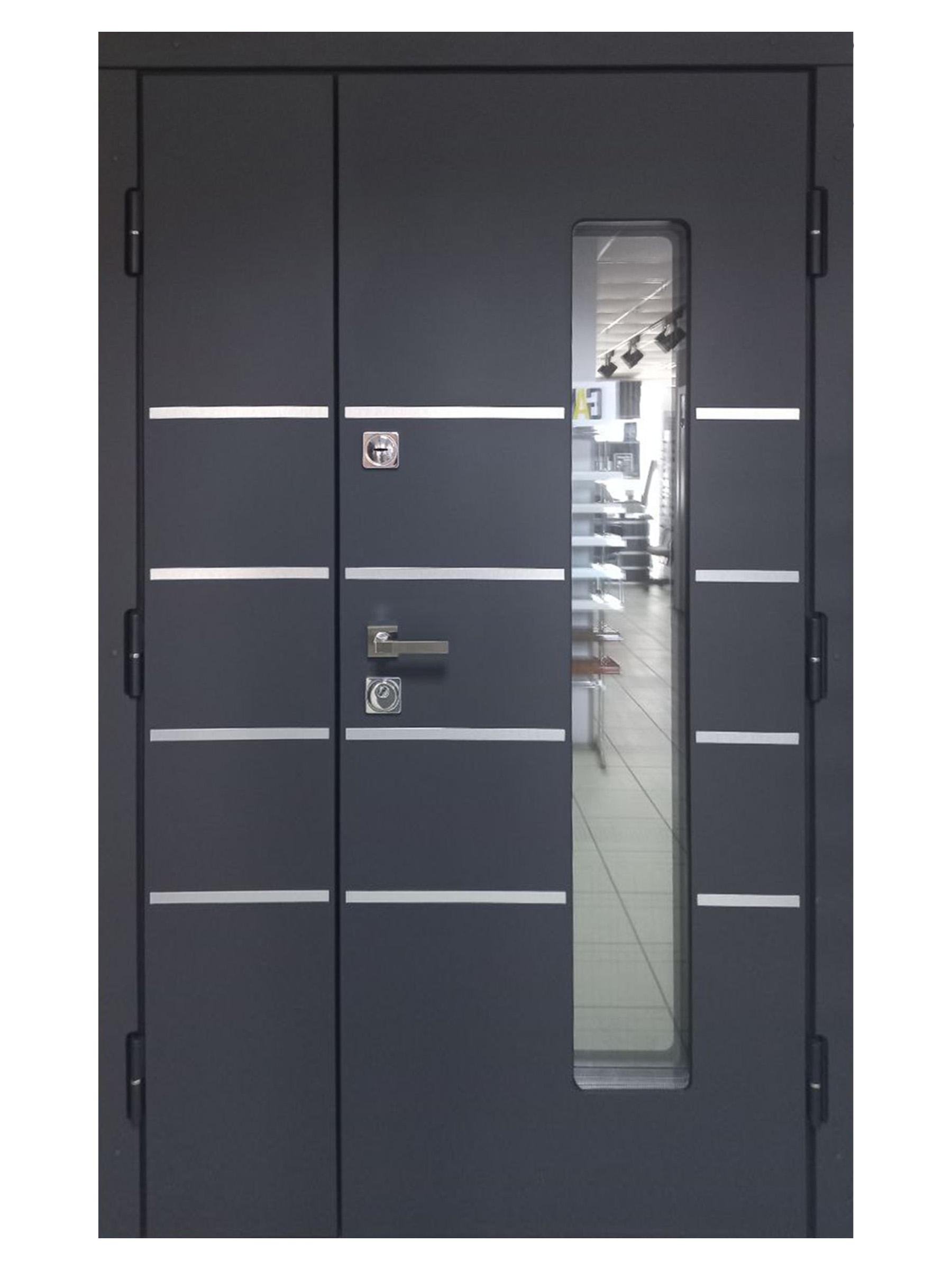 Двері вхідні Максимум Model 1 HPL 2040х1200 мм Антрацит (7230026)