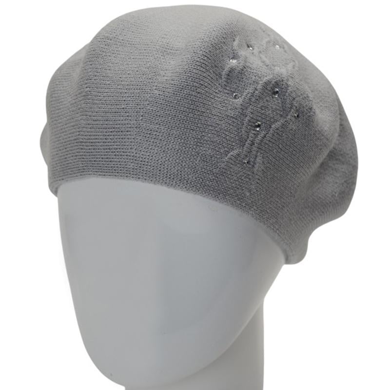 Берет женский Lirus ЛЕРА двойной тонкого вязания с узором one size Серо-голубой (282705) - фото 1 Берет женский Lirus ЛЕРА двойной тонкого вязания с узором one size Серо-голубой (282705) - фото 1