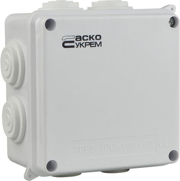 Распределительная коробка АСКО-УКРЕМ 100х100х70 мм IP65