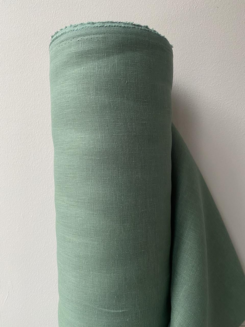 Ткань LINEN PLUS 100% лен 150 см 176 Зеленый - фото 10 Ткань LINEN PLUS 100% лен 150 см 176 Зеленый - фото 10