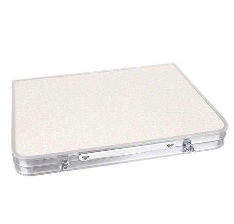 Стіл-валіза розкладний туристичний для намету/кемпінгу/саду max навантаження 15 кг Бежевий - фото 4