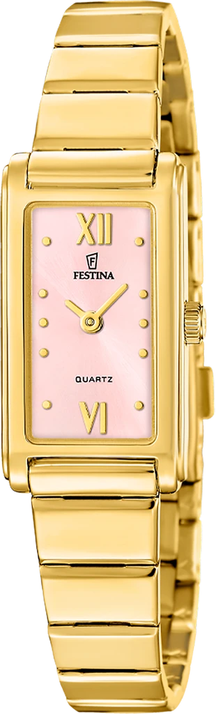 Наручний годинник жіночий Festina F20768/3 Mademoiselle з сталевим корпусом WR 30 м та рожевим циферблатом