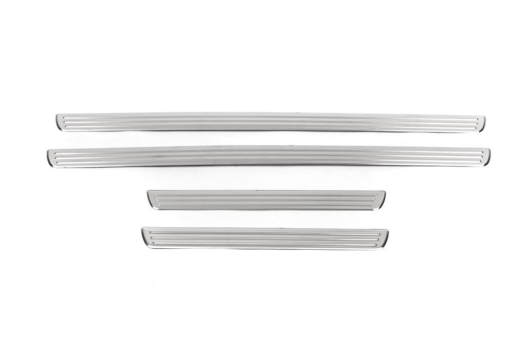 Накладки на внутренние пороги Carmos для Volkswagen Passat B8 2015-2024 г. 4 шт. (27603)