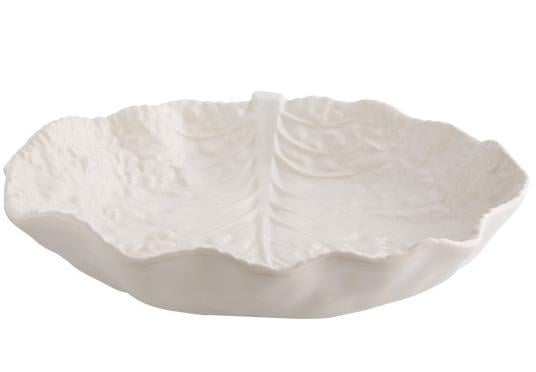 Блюдо сервировочное Bordallo Pinheiro Cabbage 35x25 см Бежевое (3237733)