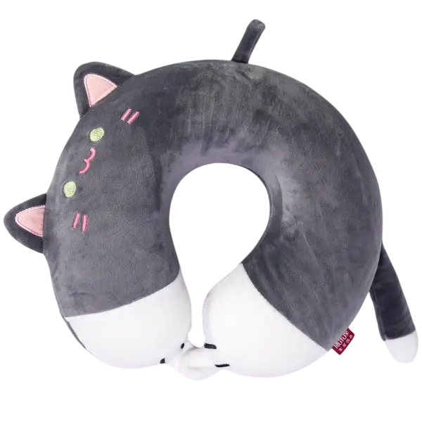Подушка для шиї Kitty U-подібна Темно-сірий (HP-56-11BG)