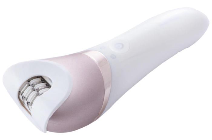 Эпилятор аккумуляторный Kemei KM-8001 Золотисто-белый - фото 2 Эпилятор аккумуляторный Kemei KM-8001 Золотисто-белый - фото 2