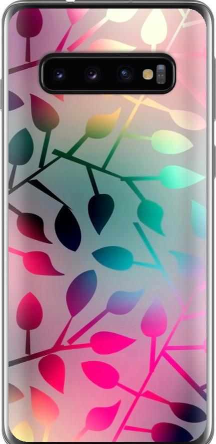 Чехол на Samsung Galaxy S10 Листья (2235u-1640-42517)
