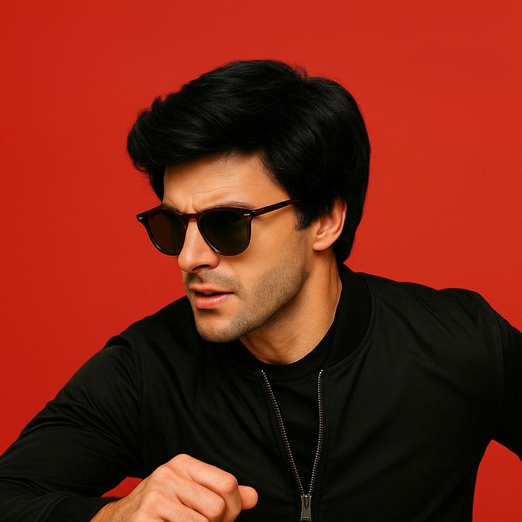 Перука чоловіча короткої стрижки Natural Black Чорний (K000931)