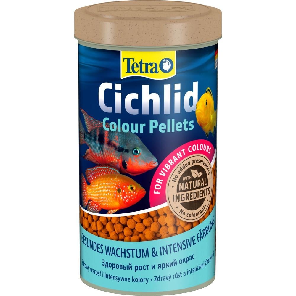 Корм Tetra Cichlid Colour для всех цихлид для яркости окраса гранулы 500 мл (197343) Корм Tetra Cichlid Colour для всех цихлид для яркости окраса гранулы 500 мл (197343)