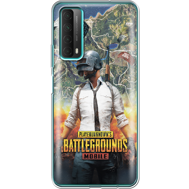 Чехол Boxface Huawei P Smart 2021 PUBG Mobile Прозрачный силикон (41133-up2309-41133)