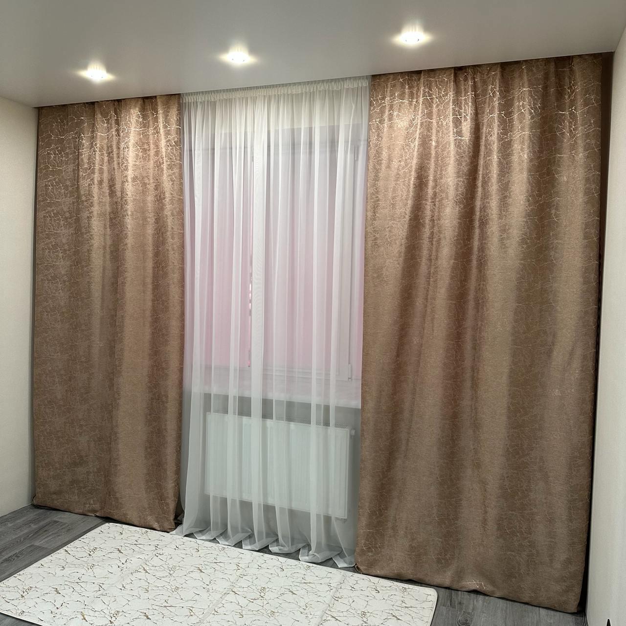 Штори Лорен жаккардові 1,5х2,7 м 2 шт. Пудровий - фото 6 Штори Лорен жаккардові 1,5х2,7 м 2 шт. Пудровий - фото 6