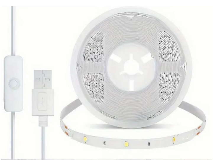 Светодиодная лента с выключателем 15 м Белый (BJ-5VRGB-15 (BJ-5VRGB-15)