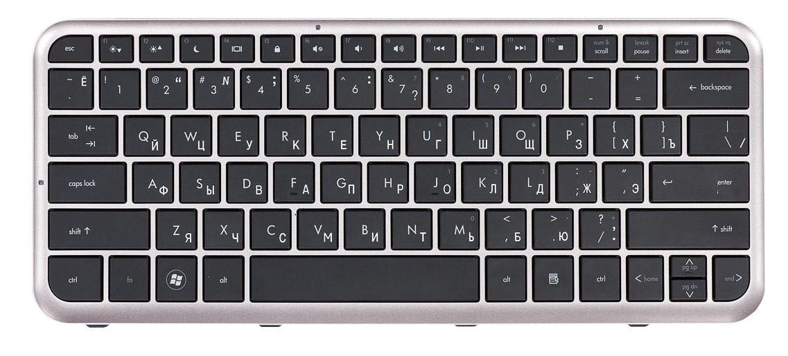 Клавиатура для ноутбука HP Pavilion DM3-1000 Silver Frame Black