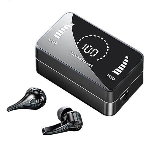 Наушники беспроводные TWS H3S Bluetooth с LED подсветкой Черный