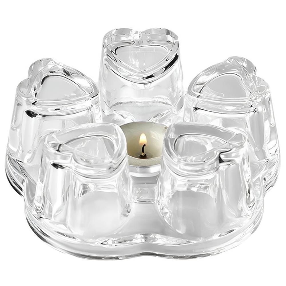 Подставка подогреватель под заварочный чайник от свечи Сердце 14x5,3 см