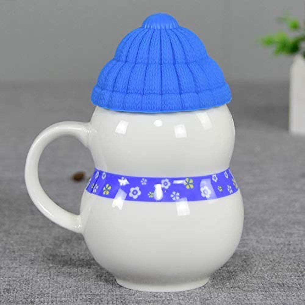 Чашка новогодняя с крышкой снеговик 350 мл - фото 6 Чашка новогодняя с крышкой снеговик 350 мл - фото 6