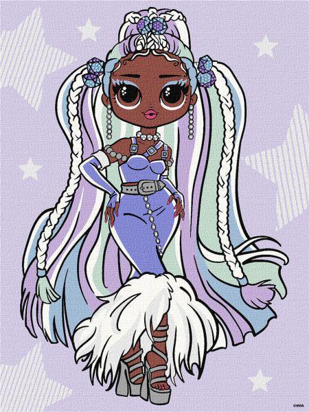 Картина номерів Ideyka L.O.L. Surprise! OMG Fashion show Lady Braids 30x40 см (KHO6272)
