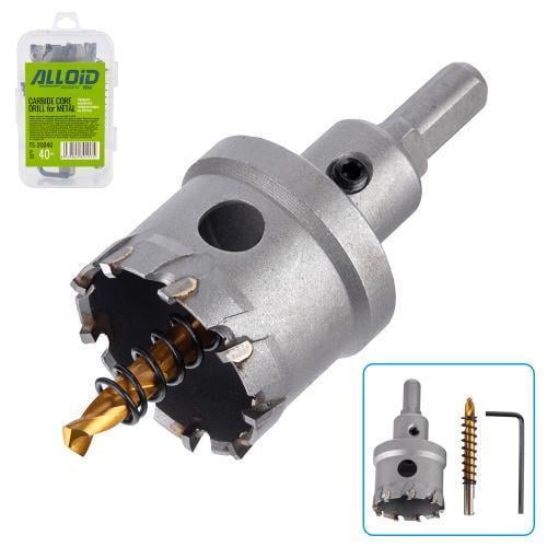 Свердло Alloid корончате твердосплавне по металу 40 мм - фото 3