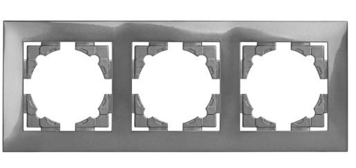 Рамка потрійна FI-3 GRAFFITE Графіт (FI-3 GRAFFITE)