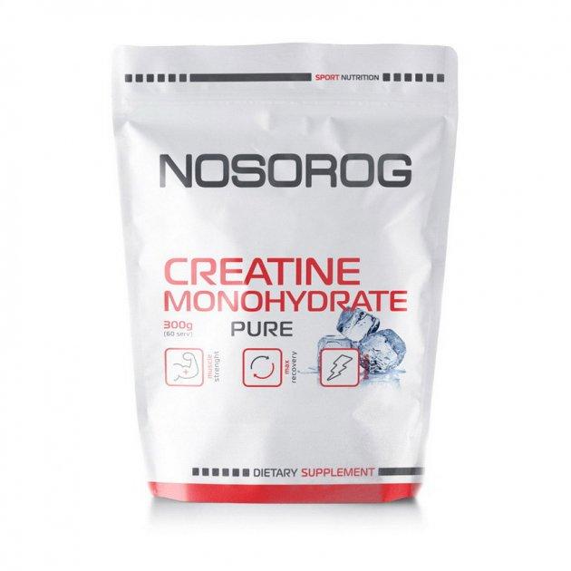 Креатин моногидрат NOSOROG Creatine Monohydrate Без вкуса 300 г (10007-01)