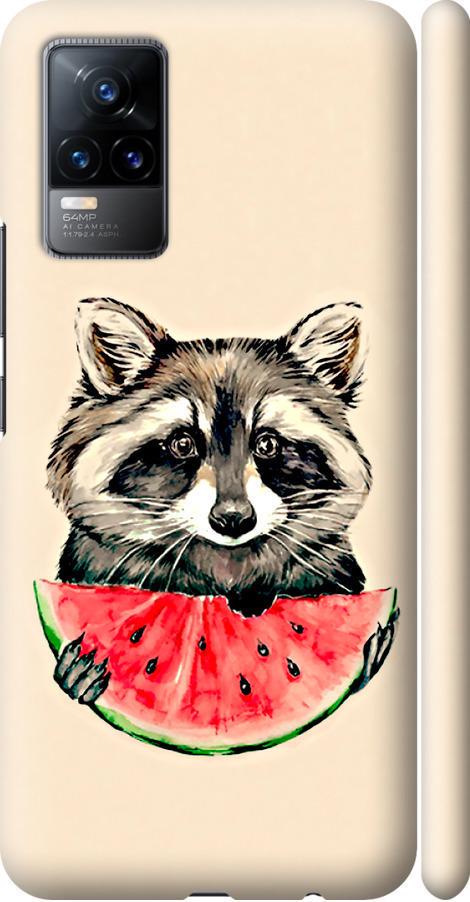 Чехол на Vivo V21E Енотик с арбузом (4605m-2375-42517)