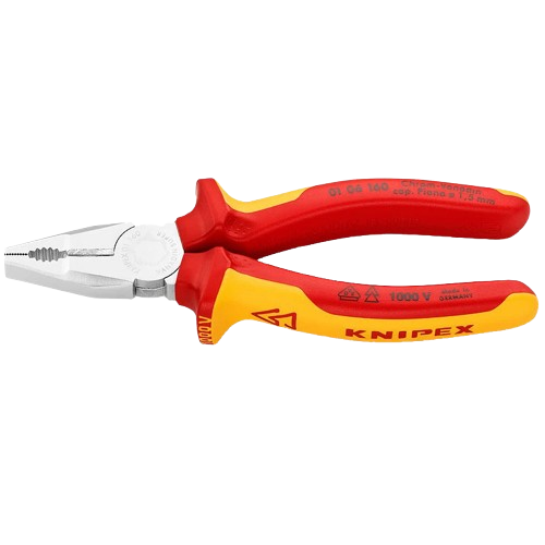 Плоскогубцы KNIPEX 01 06 160 160 мм резка твердой проволоки 2 мм Красный (32202101)