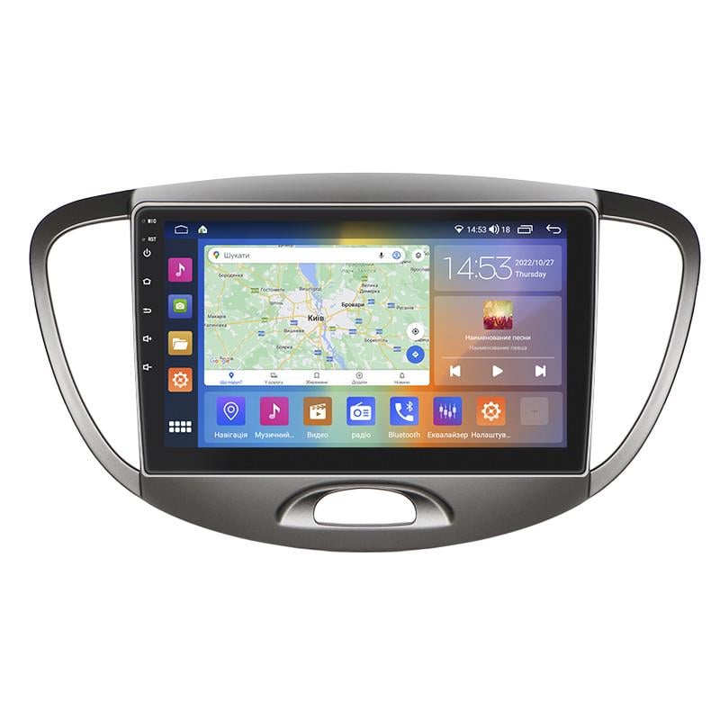 Автомагнитола штатная Lesko CarPlay/4G/Wi-Fi/GPS для Hyundai i10 I 2007-2013 2/32Gb 9" (1747630783)