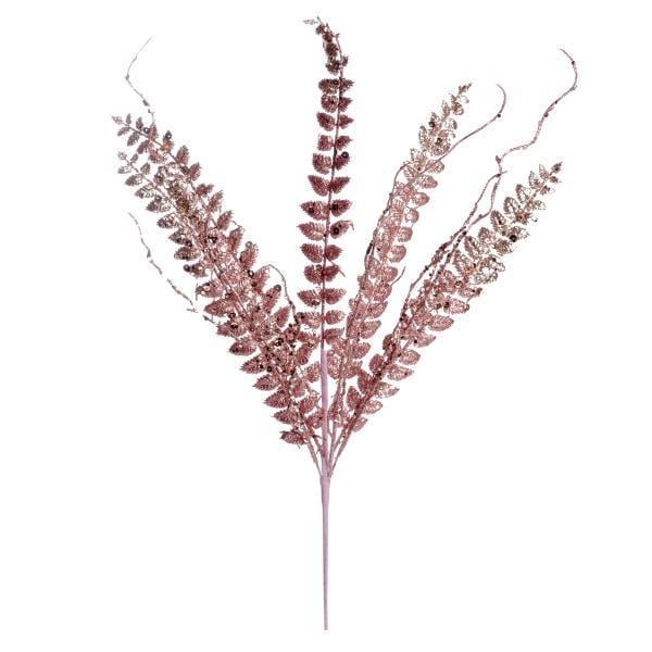 Ветка декоративная Yes! Fun Папоротник 65 см глиттер Золотой (974579)