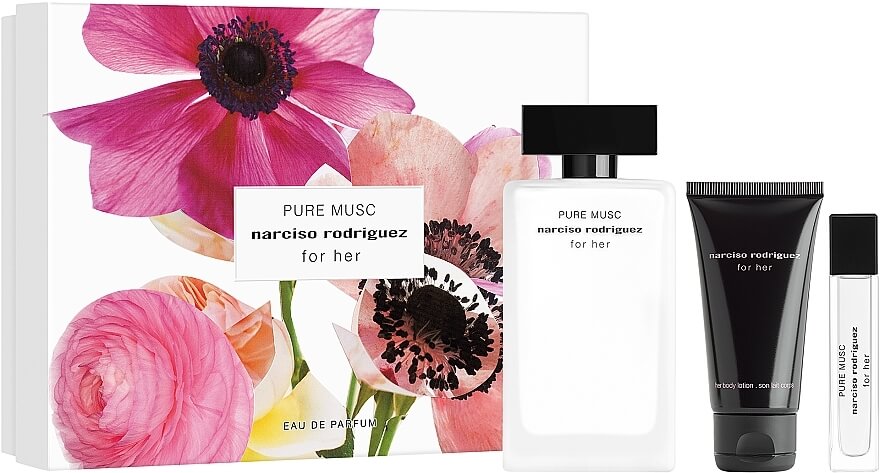 Подарочный набор Narciso Rodriguez For Her Pure Musc 100 мл/10 мл/50 мл лосьон (1161_2310)