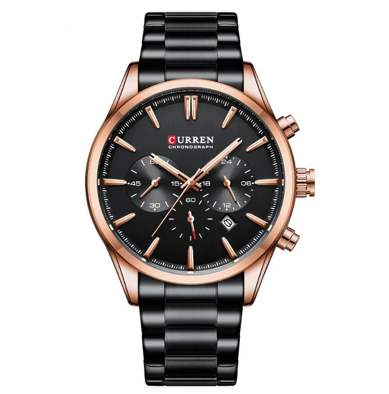 Наручний годинник Curren 8446 Rose Gold/Black