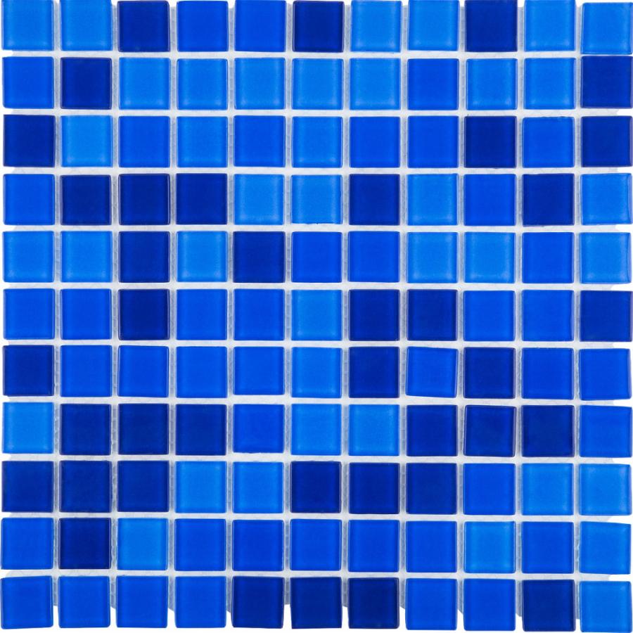 Мозаика Aquaviva Cristall Jamaika Dark стеклянная глянцевая на сетке