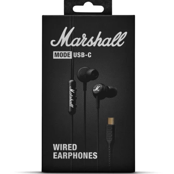 Наушники проводные Marshall Mode USB-C Black - фото 8 Наушники проводные Marshall Mode USB-C Black - фото 8