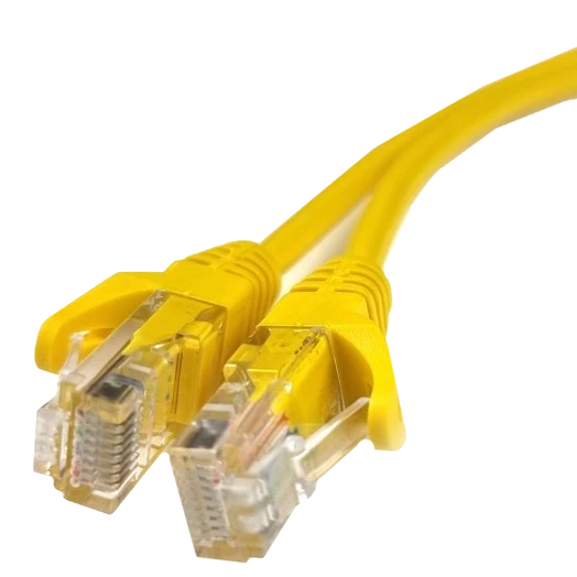 Патч-корд литий 5е UTP RJ45 1 м Жовтий (2983439613)