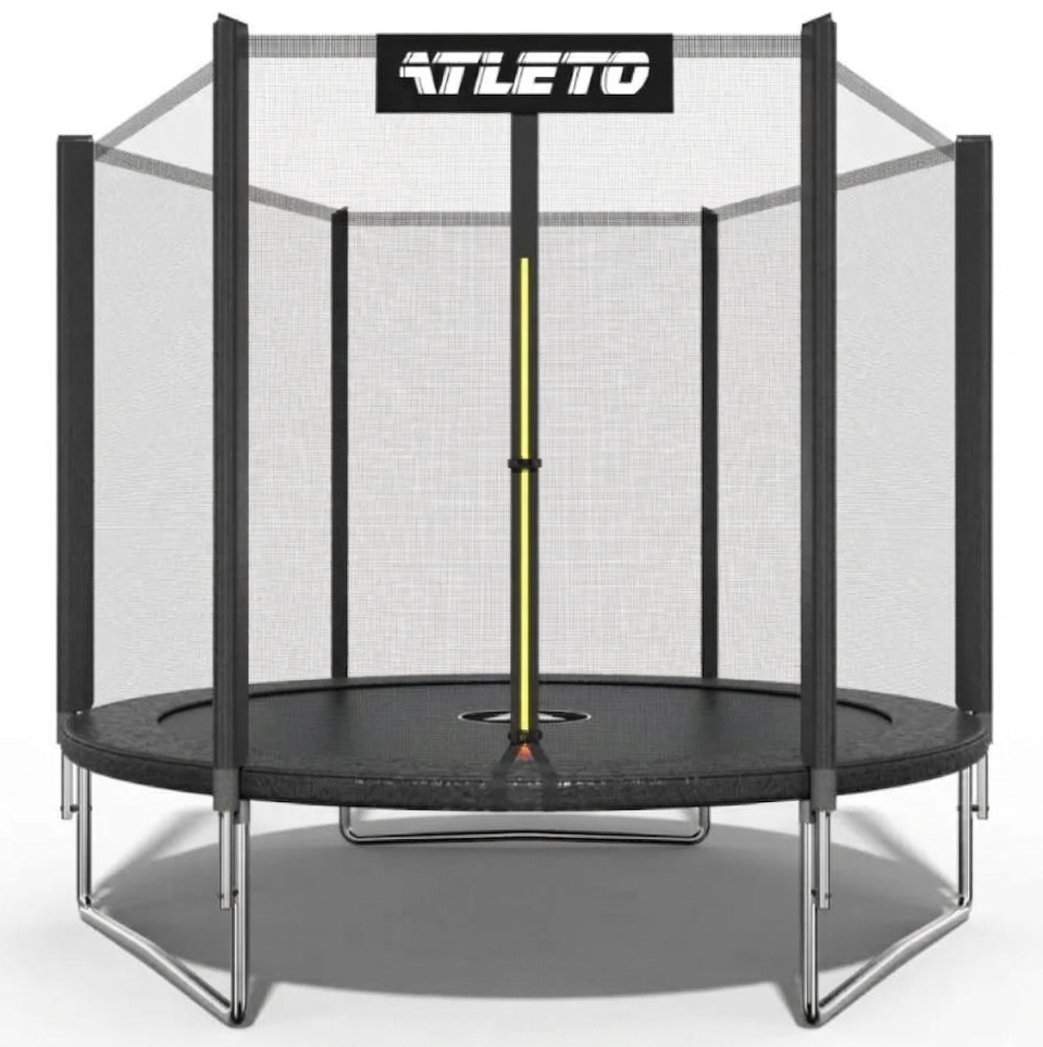 Батут детский Atleto с сеткой 183 см Черный (4975)