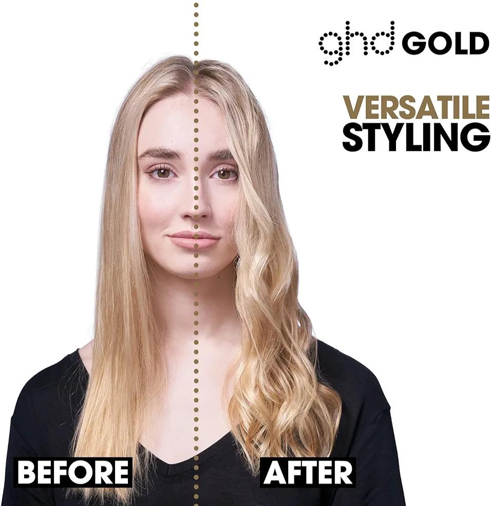 Випрямляч для волосся ghd Gold Styler Flat Iron Hair Straighting професійний керамічний Чорний (С788890) - фото 7