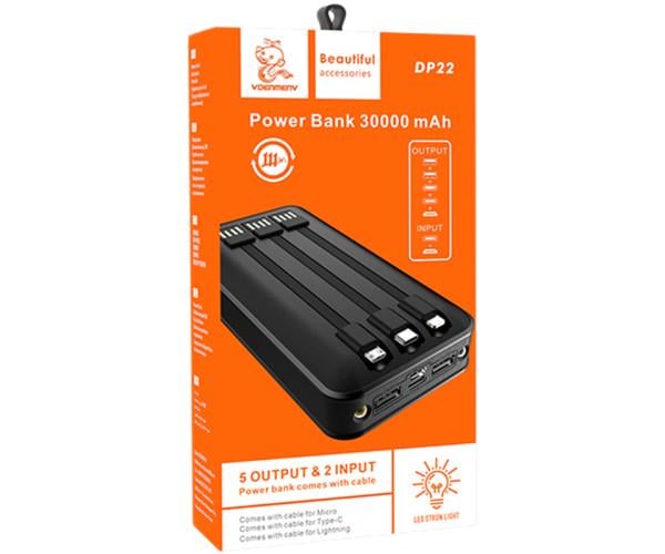 Повербанк Denmen DP22 30000 mAh Black - фото 3 Повербанк Denmen DP22 30000 mAh Black - фото 3