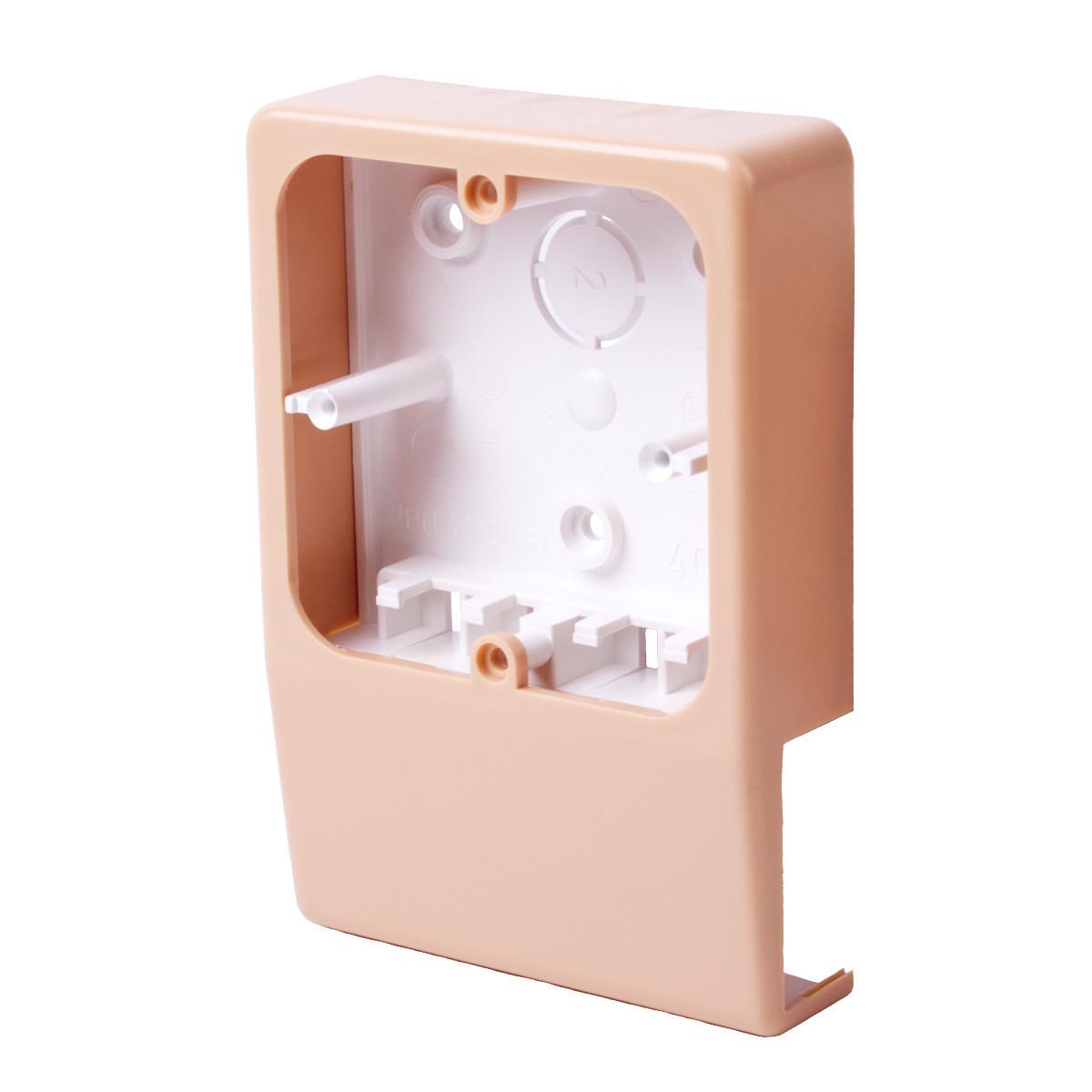 Приборный носитель KOPOS 133x91x28 мм ПВХ для кабельных каналов LV 40x15 Светло-коричневый (PN 40X20_I1)