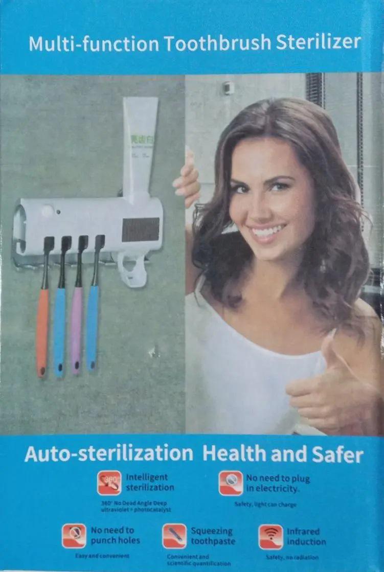Стерилизатор для зубных щеток Multi-function Toothbrush Sterilizer на 4 секции с дозатором (12380811) - фото 7 Стерилизатор для зубных щеток Multi-function Toothbrush Sterilizer на 4 секции с дозатором (12380811) - фото 7