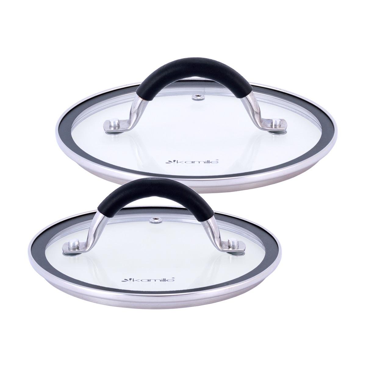 Набір каструль із кришками Kamille КМ-5751 із нержавіючої сталі з 4-х предметів Сталевий (150-84-5751) - фото 8