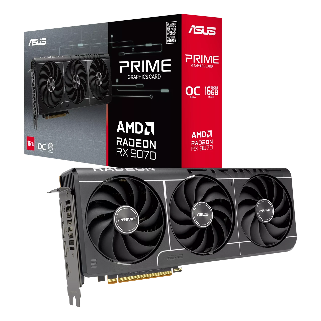 Видеокарта AMD Radeon RX 9070 16GB GDDR6 Prime Evo OC Asus (PRIME-RX9070-O16G-EVO) Видеокарта AMD Radeon RX 9070 16GB GDDR6 Prime Evo OC Asus (PRIME-RX9070-O16G-EVO)