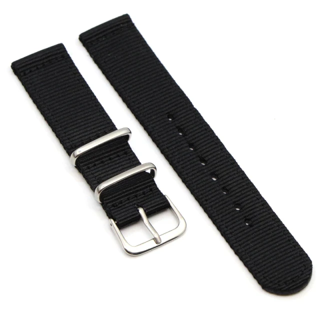 Ремінець для годинника Seiko 7s26 SNK805/SNK807/SNK809/SNK803 нейлон 18 мм Чорний (1514702974)