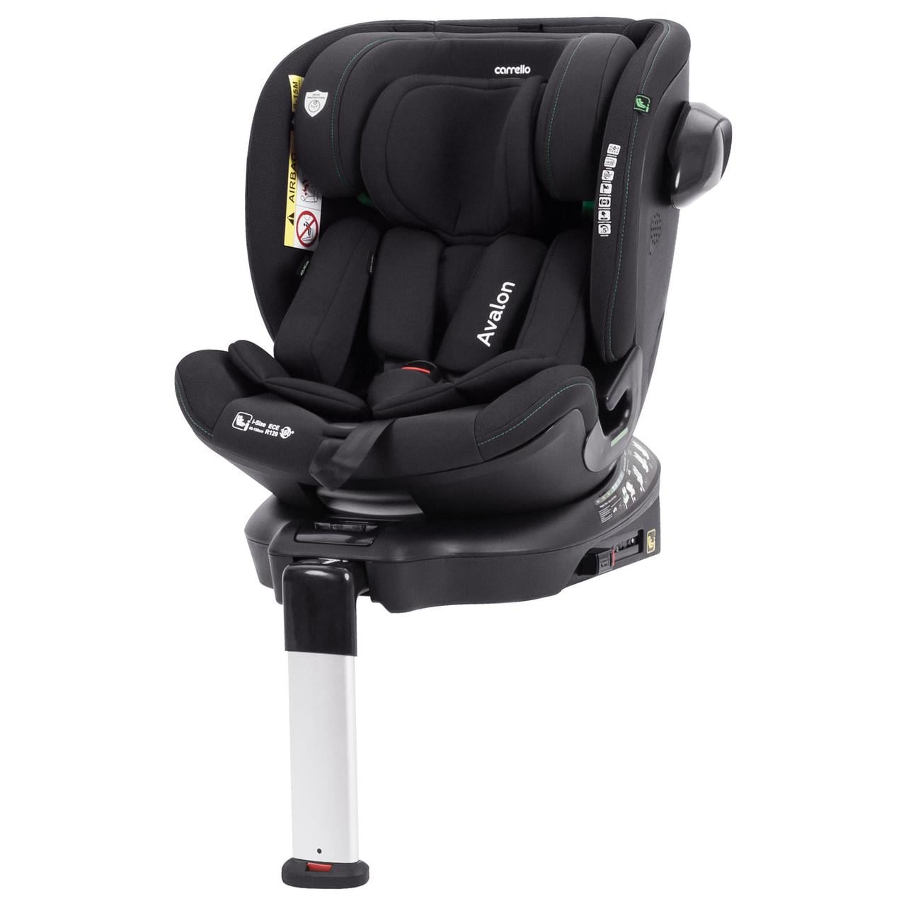Автокресло Carrello Avalon CRL-8805 Absolute Black i-Size 40-150 см ISOFIX поворотная опорная стойка(1)