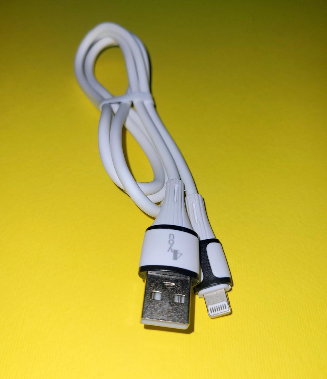 Кабель 4you USB-Lightning Oskol 2.1A Белый