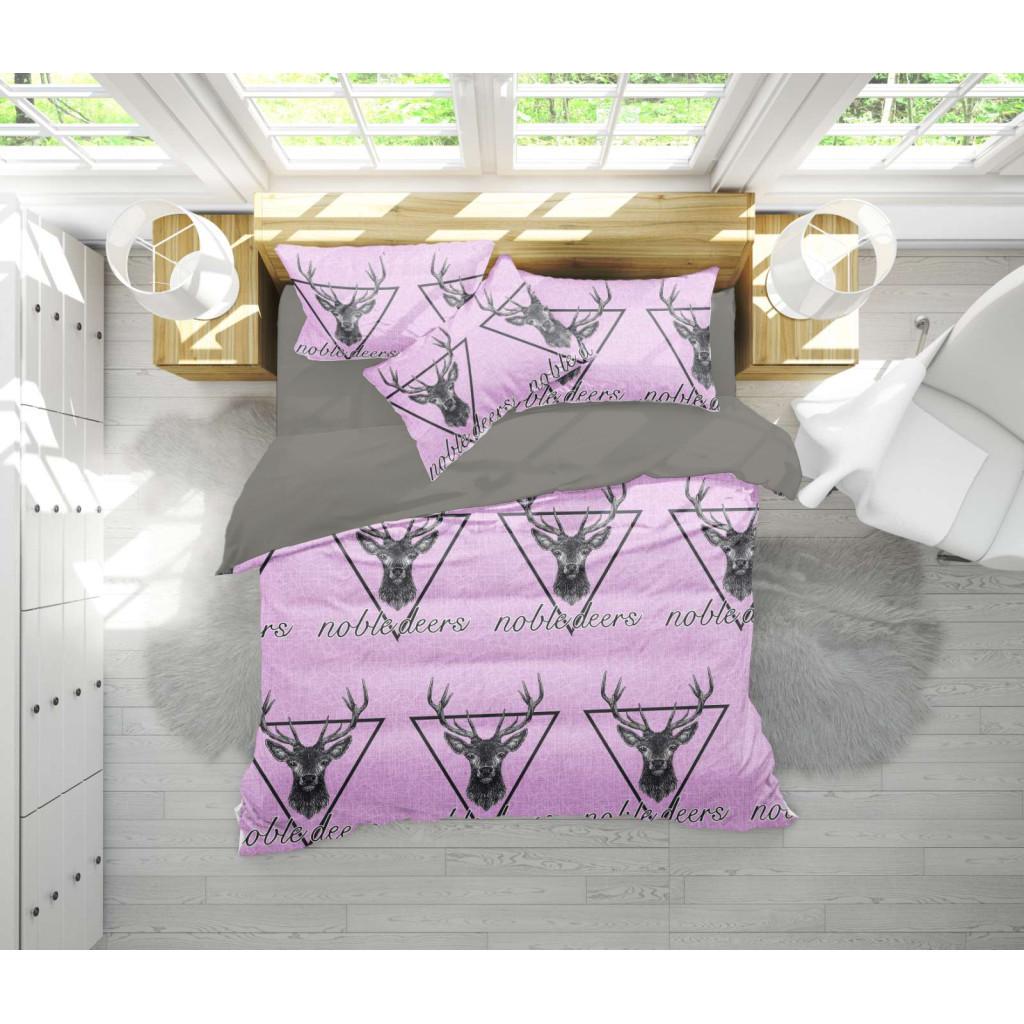 Комплект постельного белья MirSon Бязь 17-0516 Noble deers Pink (2200003644357)
