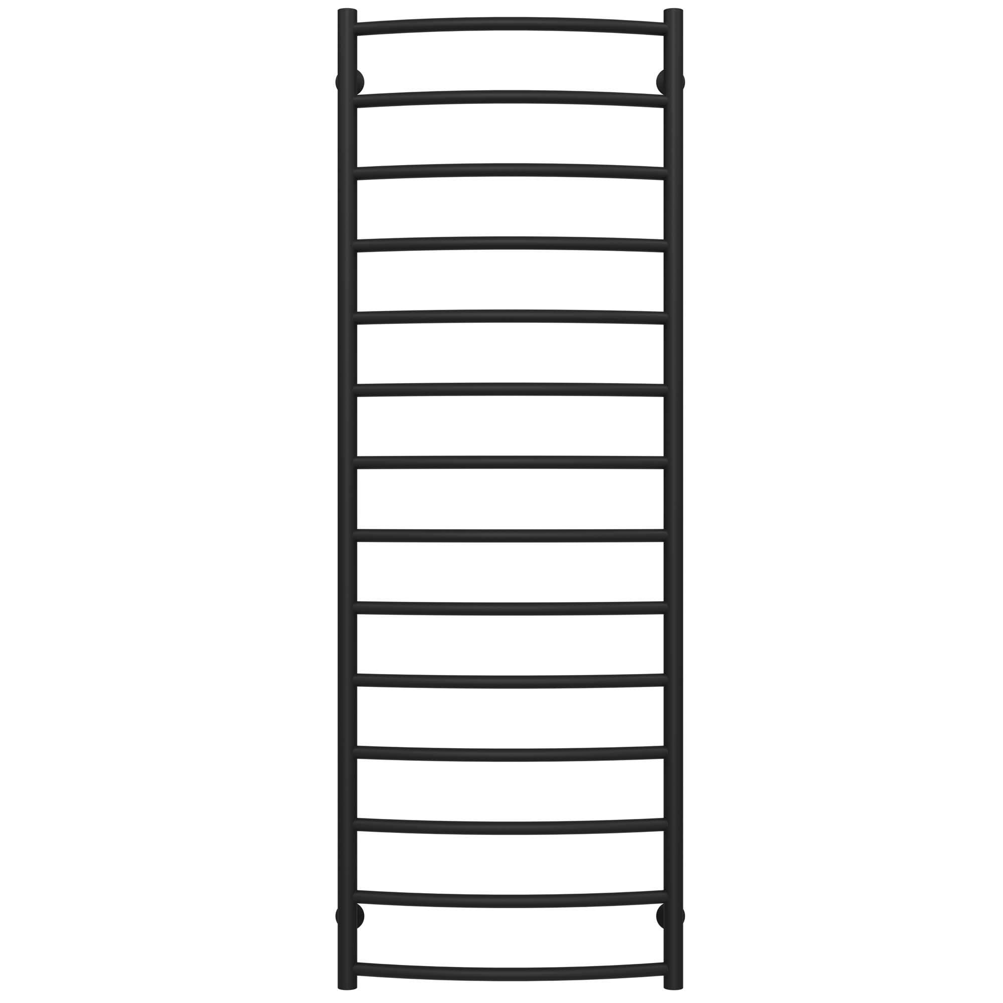 Полотенцесушитель водяной Deffi Классик П14 нижнее подключение нержавеющая сталь 500х1500 мм Черный (C.DK.150.50.14.B.A)