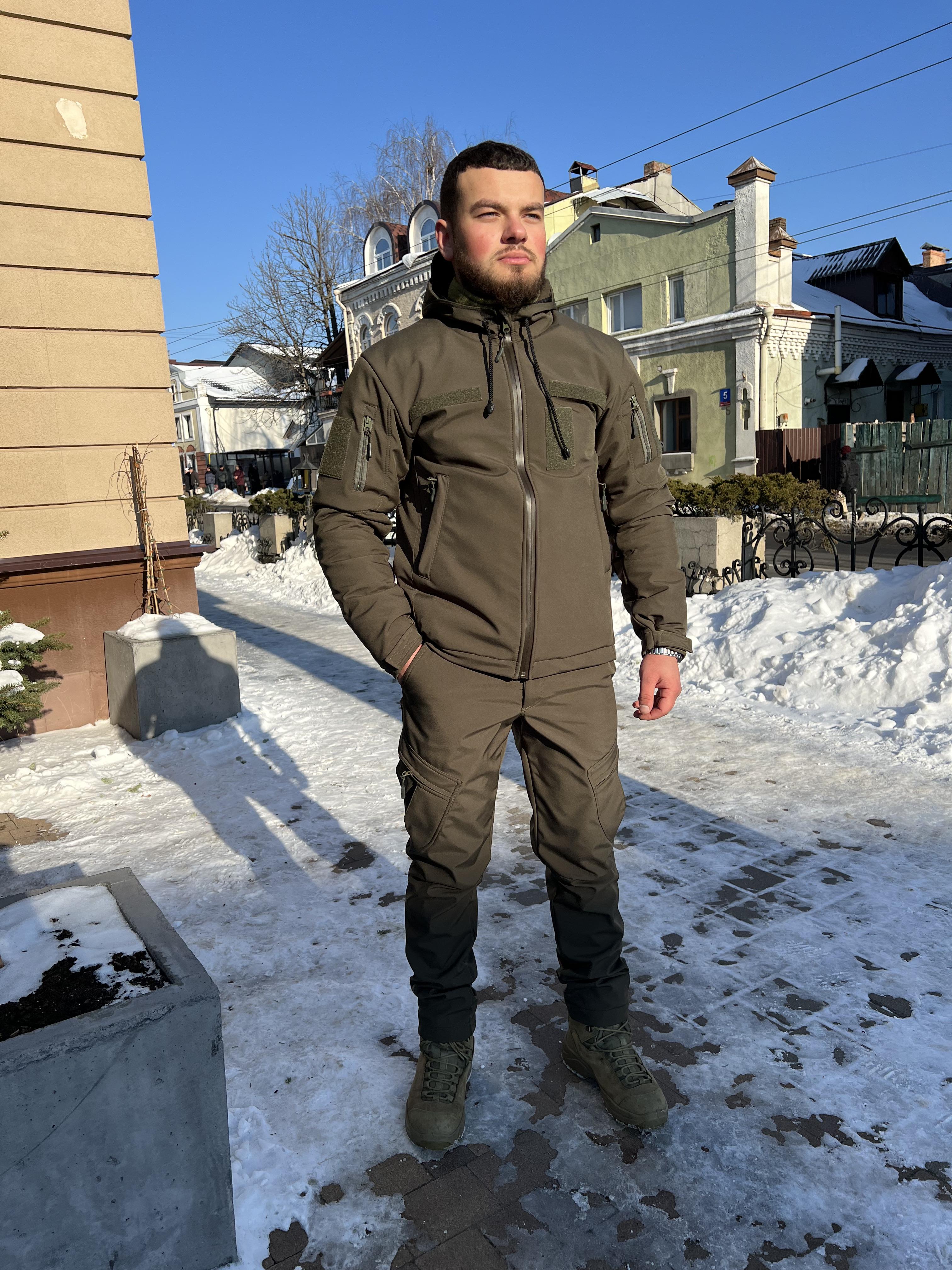 Костюм чоловічий зимовий Corvet S Хакі (001)