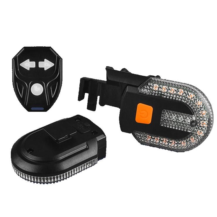 Велофонарь FY-1825 STOP yellow Li-Ion аккумулятор с обозначением поворотов microUSB