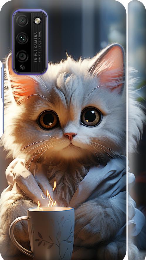 Чехол на Huawei Honor 30 Lite White cat (5646m-2074-42517)