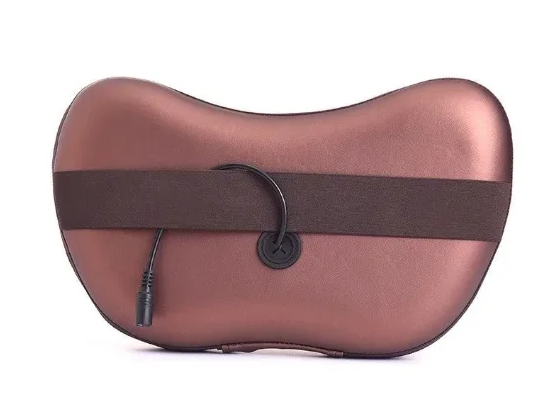 Массажная подушка инфракрасная Massage pillow для шеи и спины Коричневый (-1903764017) - фото 2