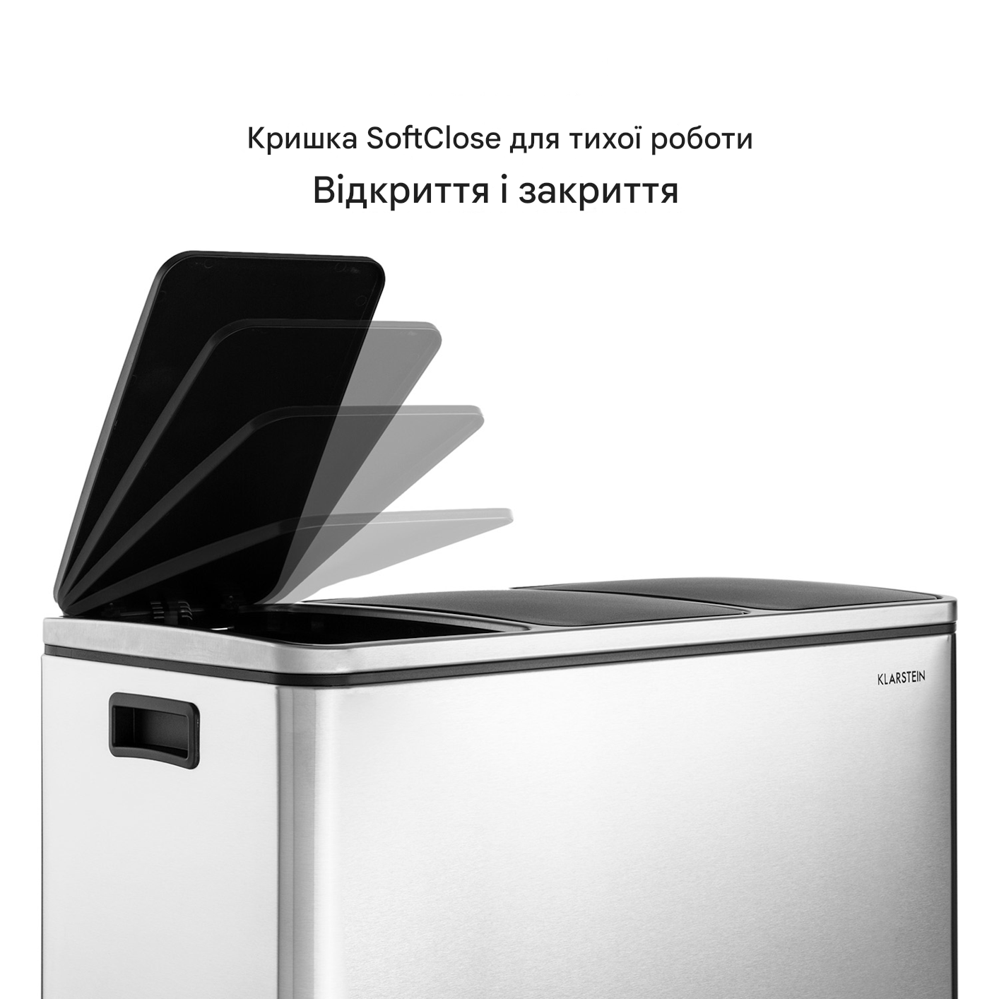 Мусорное ведро с педалью KLARSTEIN Grandmaster 54 л (10033726) - фото 6 Мусорное ведро с педалью KLARSTEIN Grandmaster 54 л (10033726) - фото 6